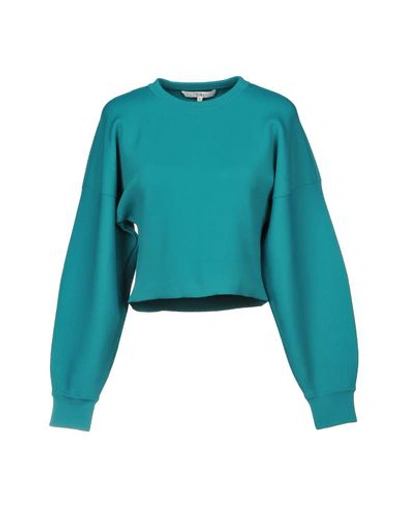 Tibi Sweatshirt In Turquoise