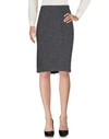 Armani Collezioni Knee Length Skirt In Grey