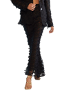 Cynthia Rowley 3d Embroidered Tulle Skirt In Black