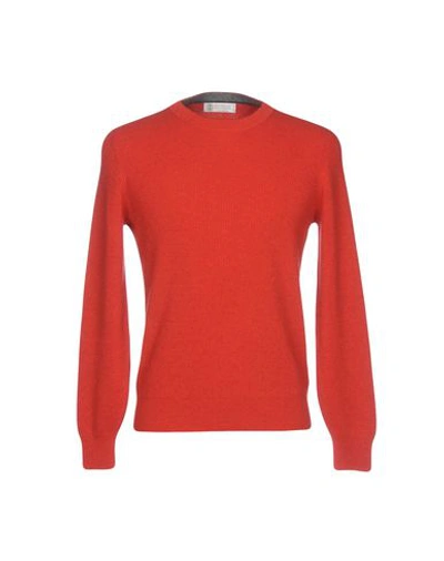 Brunello Cucinelli Cashmere Blend In Red