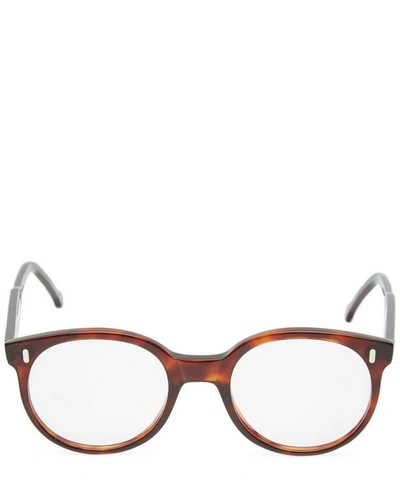 Cutler And Gross Oval Lens Glasses In Brown