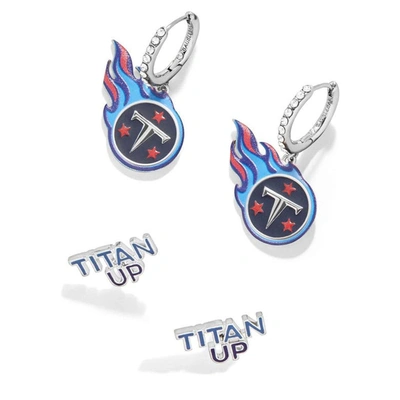 Baublebar Silver Tennessee Titans Team Earrings Set