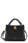 Mulberry Small Iris Leather Top Handle Bag In A100 Black