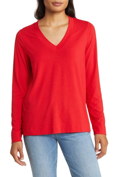 Tommy Bahama Kauai Long Sleeve T-shirt In Tango Red