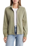 Tommy Bahama Sunray Cove Cotton Knit Zip-up Jacket In Tea Leaf
