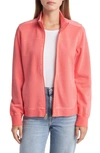 Tommy Bahama Sunray Cove Cotton Knit Zip-up Jacket In Pure Coral