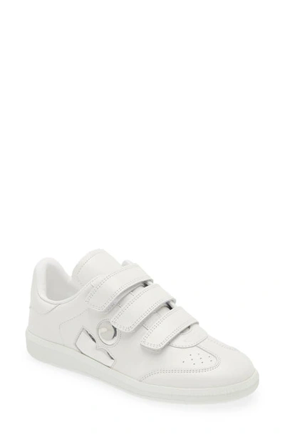 Isabel Marant Beth Low Top Sneaker In White/ Silver