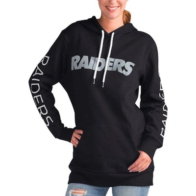 G-iii 4her By Carl Banks Black Las Vegas Raiders Extra Inning Pullover Hoodie