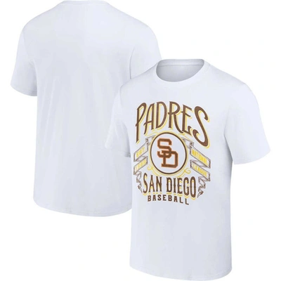 Darius Rucker Collection By Fanatics White San Diego Padres Distressed Rock T-shirt