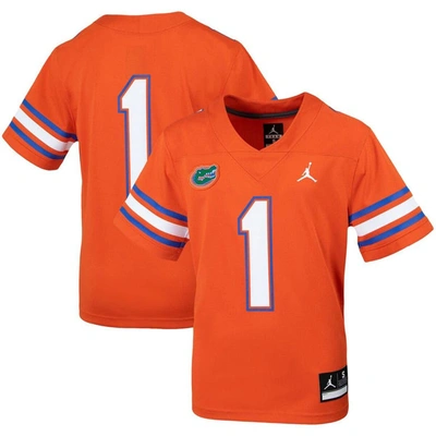 Jordan Brand Kids' Youth  #1 Orange Florida Gators Untouchable Football Jersey