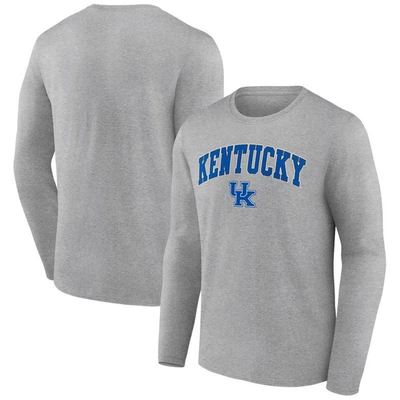 Fanatics Branded Heather Gray Kentucky Wildcats Campus Long Sleeve T-shirt