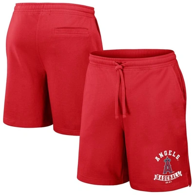 Darius Rucker Collection By Fanatics Red Los Angeles Angels Team Color Shorts