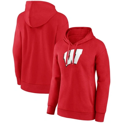 Fanatics Branded Red Wisconsin Badgers Evergreen Pullover Hoodie