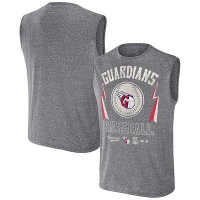 Darius Rucker Collection By Fanatics Charcoal Cleveland Guardians Muscle Tank Top