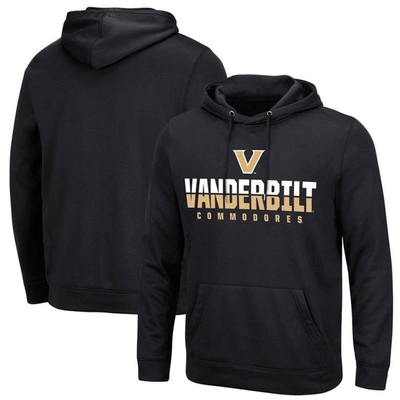 Colosseum Black Vanderbilt Commodores Lantern Pullover Hoodie