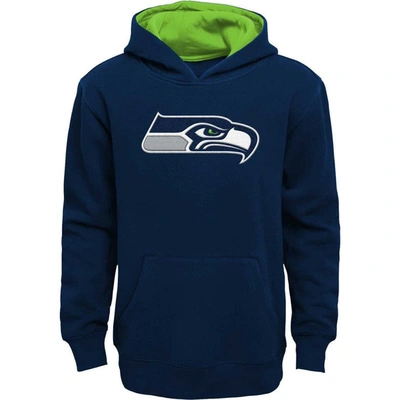 Outerstuff Kids' Youth Navy Seattle Seahawks Prime Pullover Hoodie