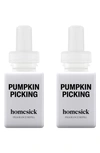 Pura X Homesick 2-pack Diffuser Fragrance Refills In Pumpkin Picking