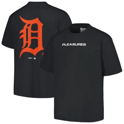 Pleasures Black Detroit Tigers Ballpark T-shirt