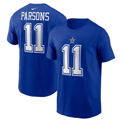 Nike Men's  Micah Parsons Royal Dallas Cowboys Player Name And Number T-shirt