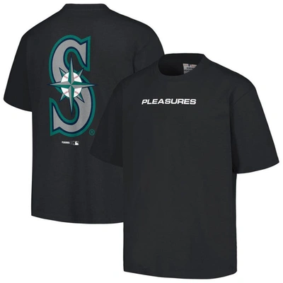 Pleasures Black Seattle Mariners Ballpark T-shirt