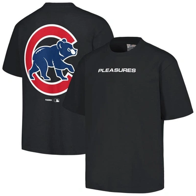 Pleasures Black Chicago Cubs Ballpark T-shirt