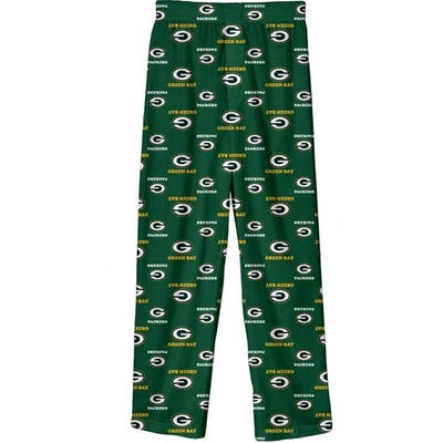 Outerstuff Kids' Youth Green Green Bay Packers Team-colored Printed Pajama Pants