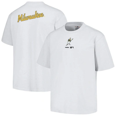 Pleasures White Milwaukee Brewers Mascot T-shirt
