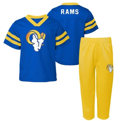 Outerstuff Kids' Toddler Royal Los Angeles Rams Red Zone Jersey & Pants Set