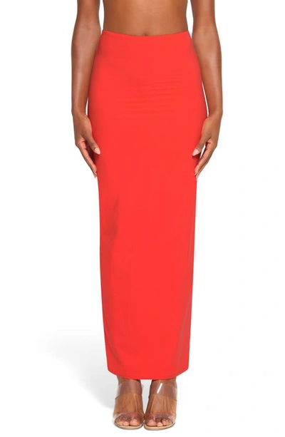 Skims Fits Everybody Maxi Skirt In Poppy