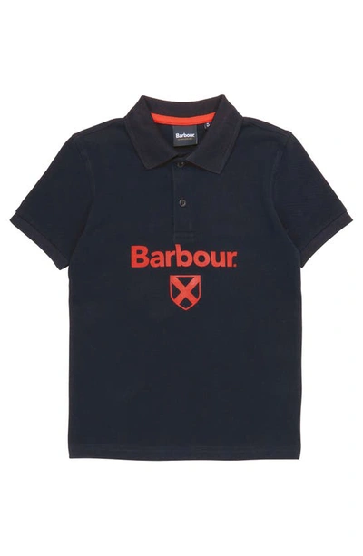 Barbour Kids' Floyd Cotton Polo In Navy