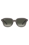 Ray Ban Erik 53mm Gradient Square Sunglasses In Grad Grey