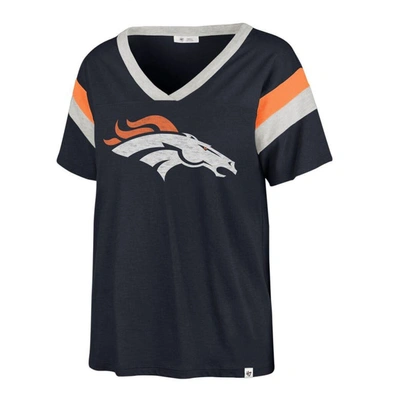 47 ' Navy Denver Broncos Phoenix V-neck T-shirt