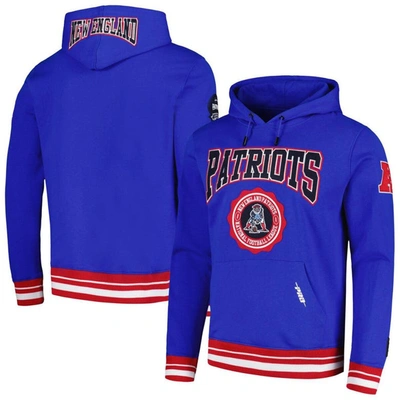 Pro Standard Royal New England Patriots Crest Emblem Pullover Hoodie