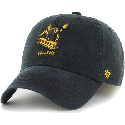 47 Brand '47 Black Pittsburgh Steelers Gridiron Classics Franchise Legacy Fitted Hat