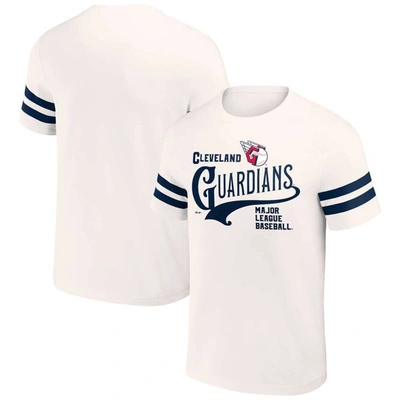 Darius Rucker Collection By Fanatics Cream Cleveland Guardians Yarn Dye Vintage T-shirt In White