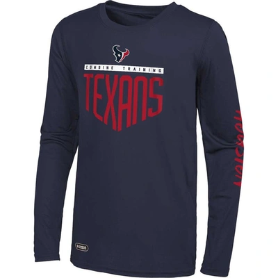 Outerstuff Navy Houston Texans Impact Long Sleeve T-shirt
