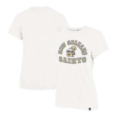 47 ' White New Orleans Saints Frankie T-shirt