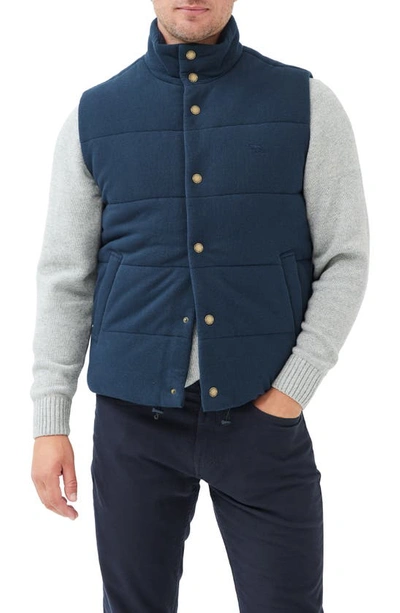 Rodd & Gunn Lake Ferry Quilted Cotton Vest In Midnight