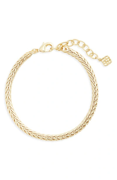 Kendra Scott Kinsley Chain Bracelet In Gold Metal