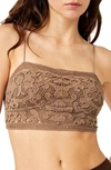 Free People Lace Bralette In Dusty Trail