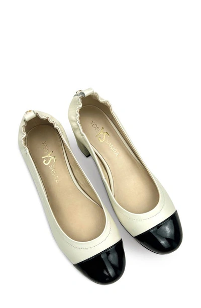 Yosi Samra Heidi Cap Toe Pump In White