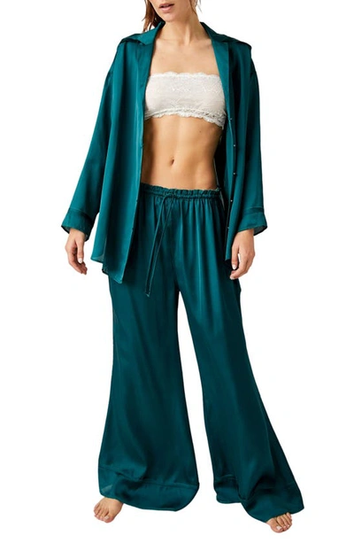 Free People Dreamy Days Pajamas In Forest Pool