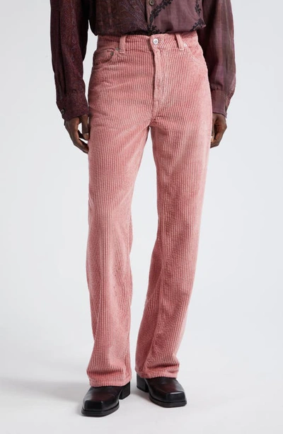 Our Legacy 70s Cut Cotton Corduroy Pants In Antique Pink Rustic