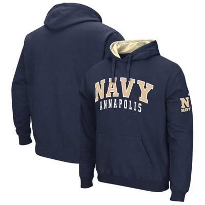 Colosseum Navy Navy Midshipmen Double Arch Pullover Hoodie