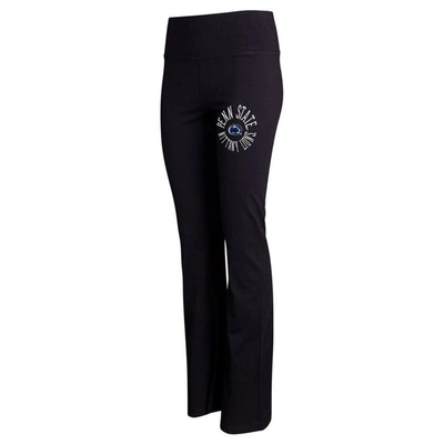 Concepts Sport Black Penn State Nittany Lions Enclave Tri-blend Flared Leggings