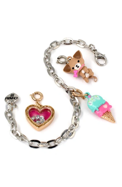 Charm It Kids' Favorite Things Charm Bracelet In Brown/ Pink Multi