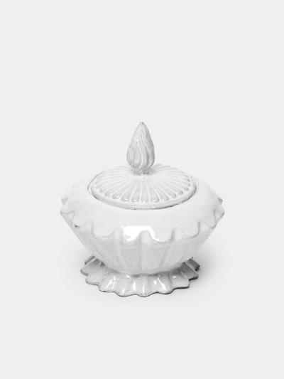 Astier De Villatte Peggy Sugar Bowl In White