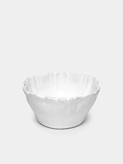 Astier De Villatte Victor Small Salad Bowl In White