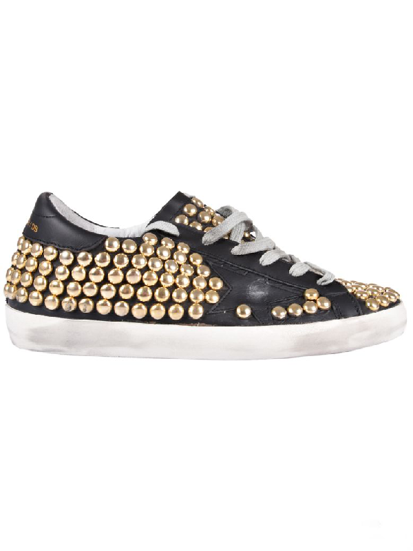 golden goose superstar studded sneakers