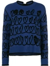 Fendi Cut Out Heart Sweater In F12qa Muffin